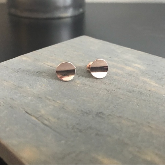 Anthropologie Jewelry - Anthropologie Rose Gold Stud Earrings